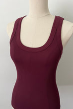 Load image into Gallery viewer, Reversible Ribbed Long Tank - Fig
