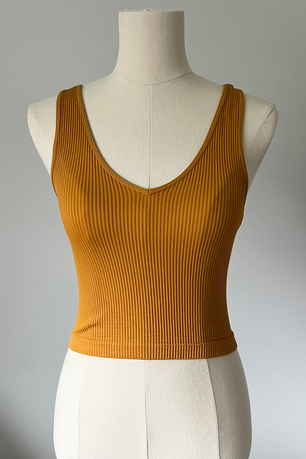 Reversible Brami Crop - Golden