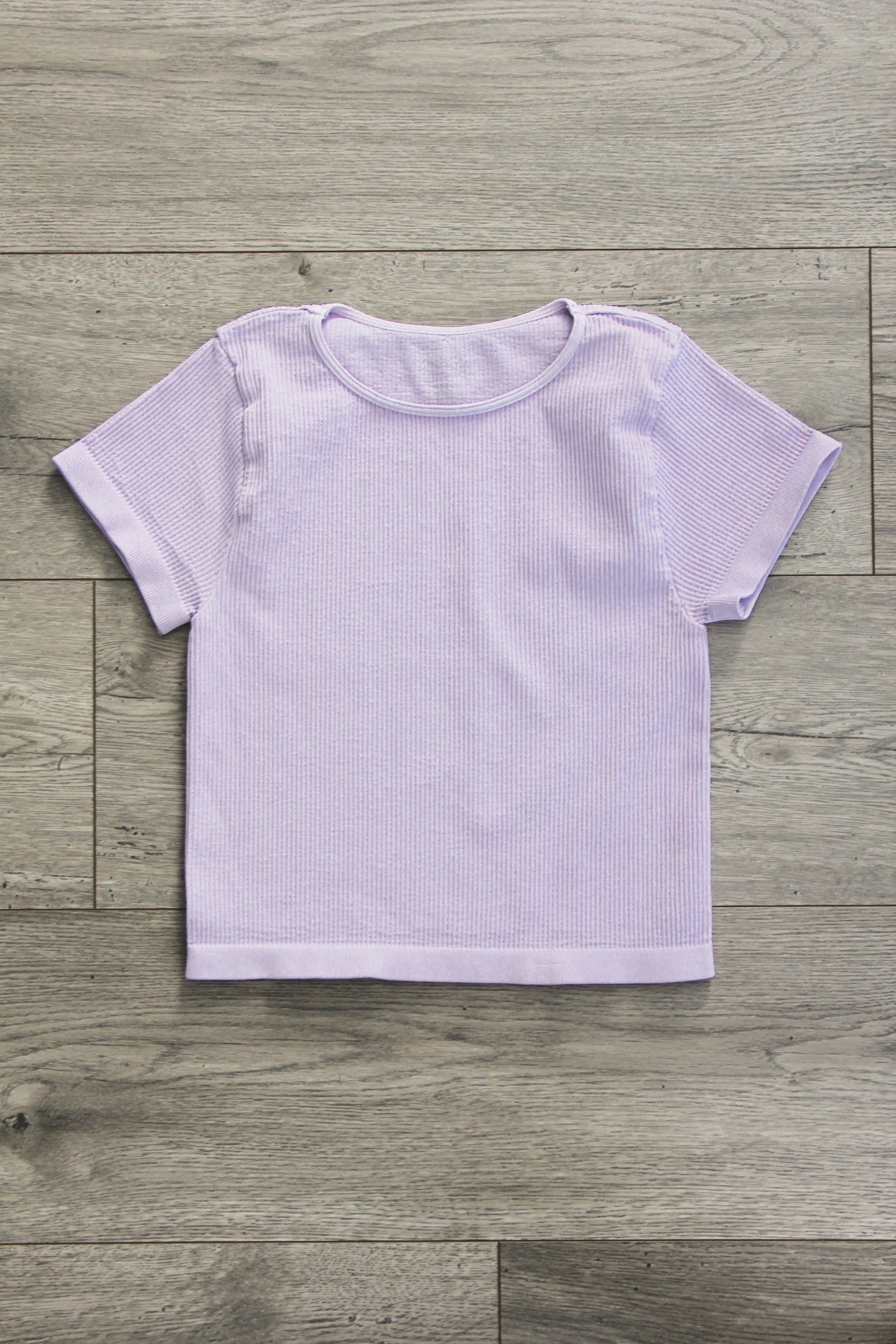 Crop Ribbed Baby Tee