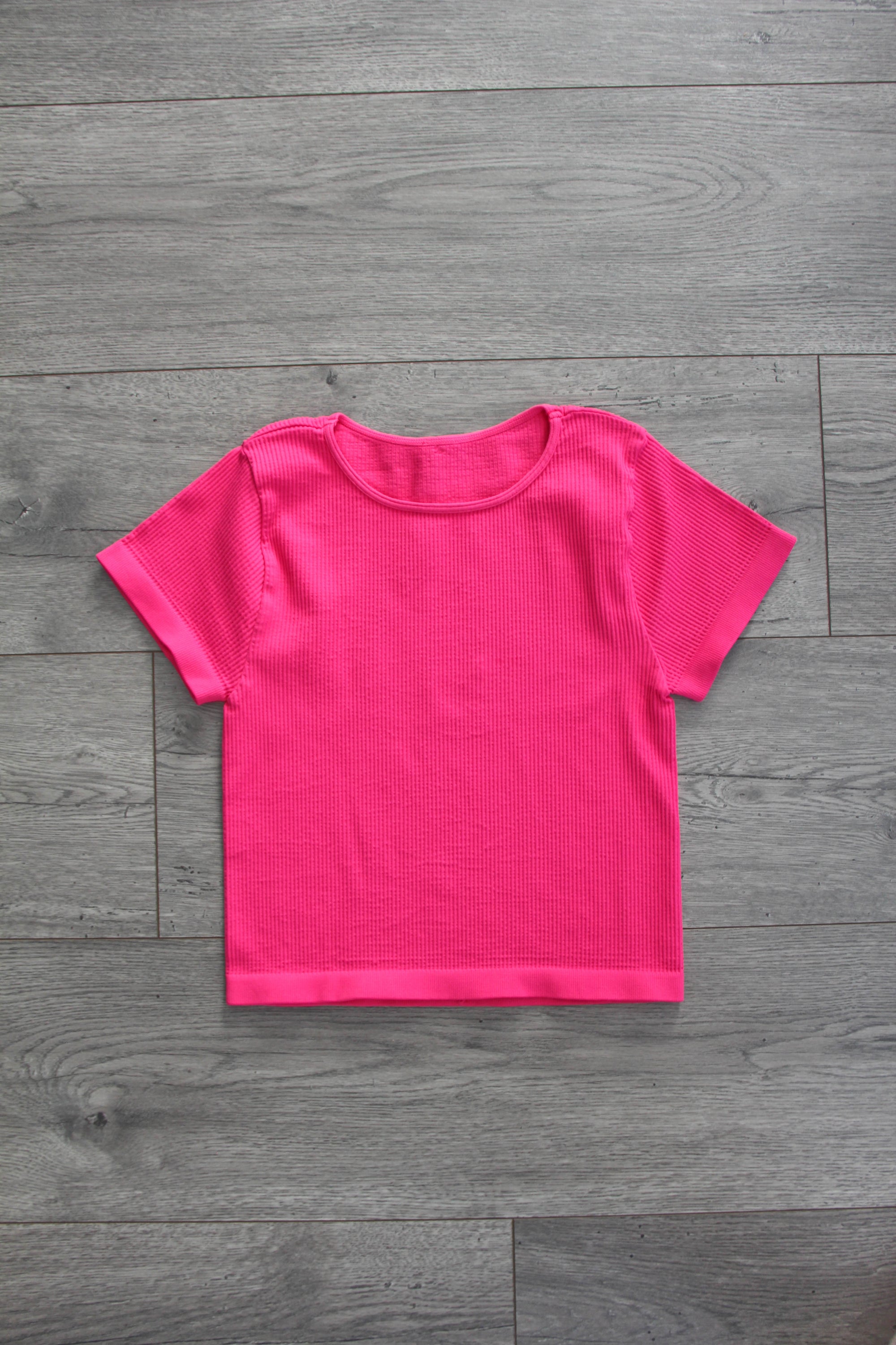 Crop Ribbed Baby Tee