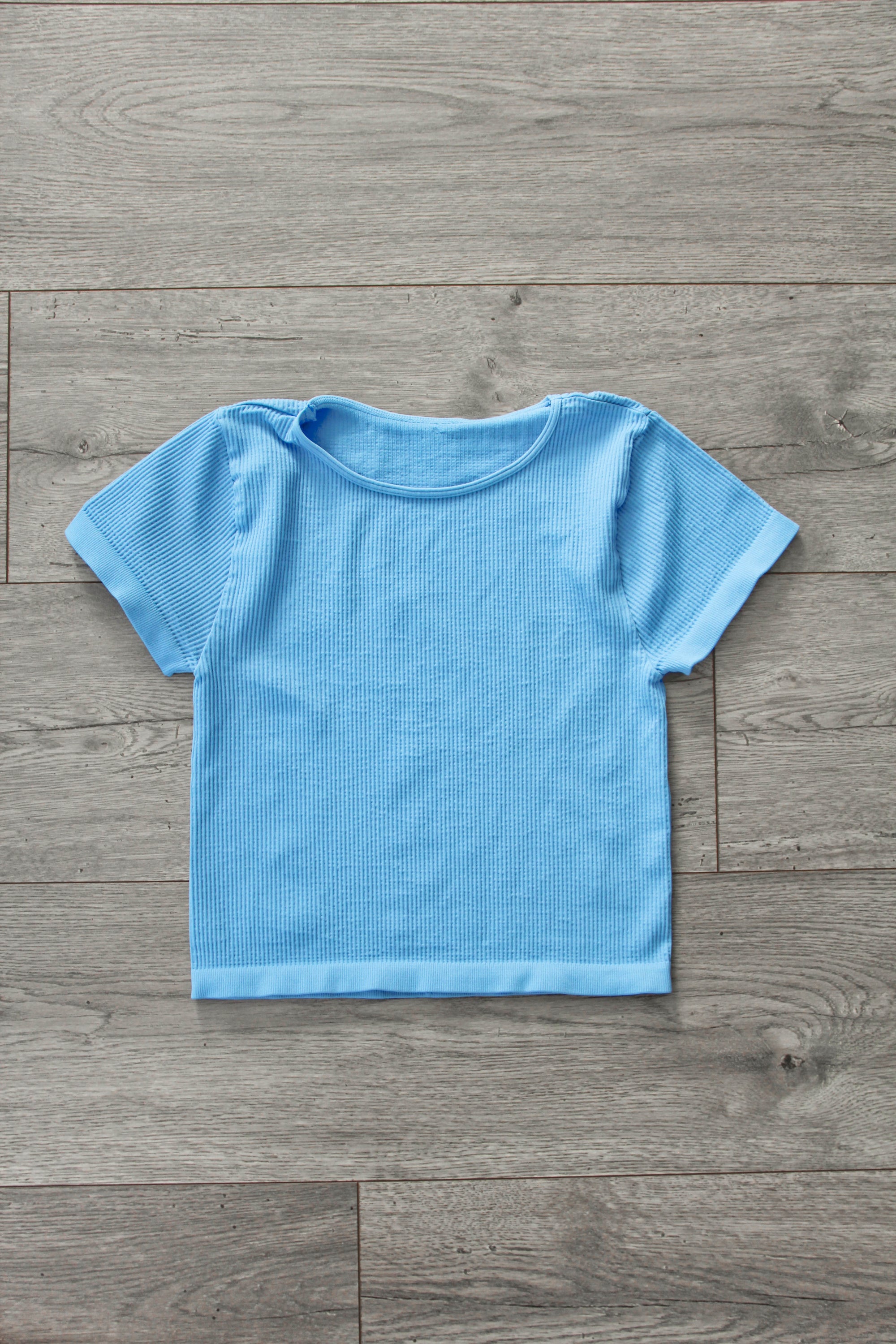 Crop Ribbed Baby Tee