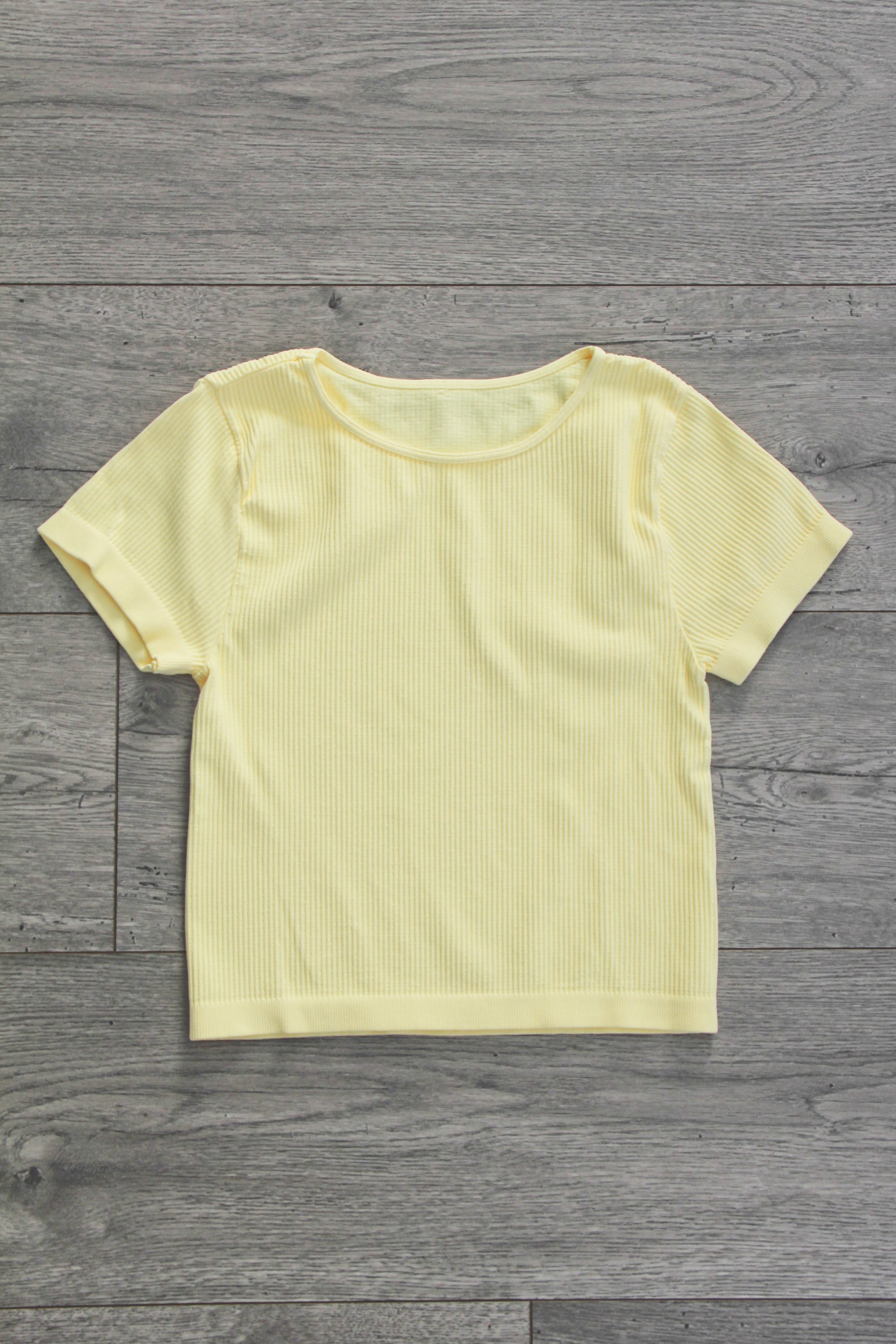 Crop Ribbed Baby Tee
