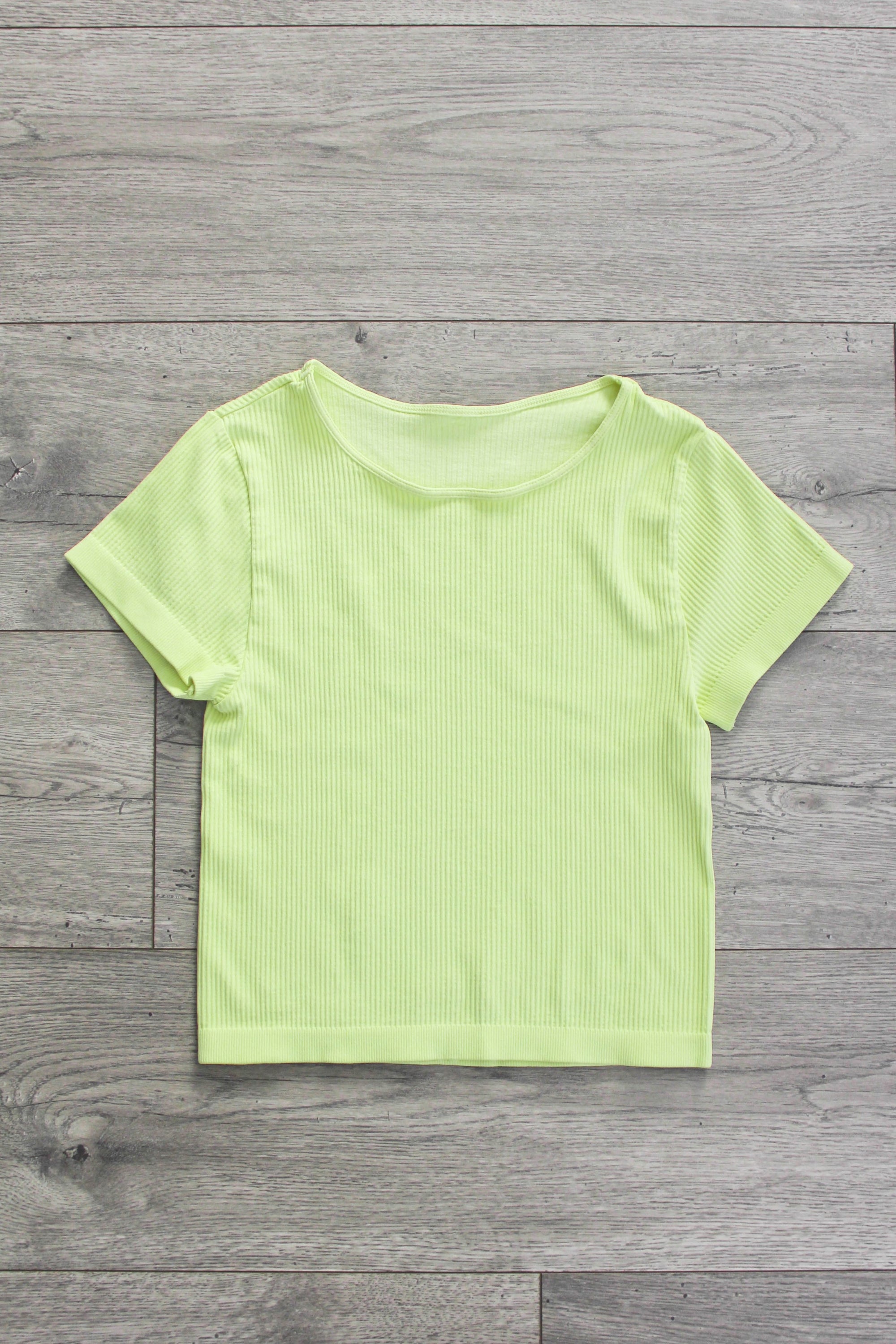 Crop Ribbed Baby Tee