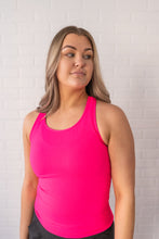 Load image into Gallery viewer, Full Length Racerback - Neon Fuchsia
