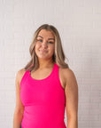 Full Length Racerback - Neon Fuchsia