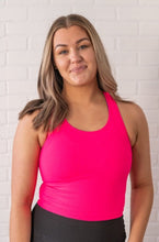 Load image into Gallery viewer, *PREORDER* Cropped Racerback - Neon Fuchsia

