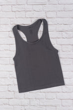 Load image into Gallery viewer, Cropped Racerback - Charcoal
