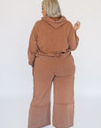 Vibing Oversized Utility Sweatpants - Chestnut