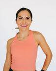 Cropped Racerback - Peach