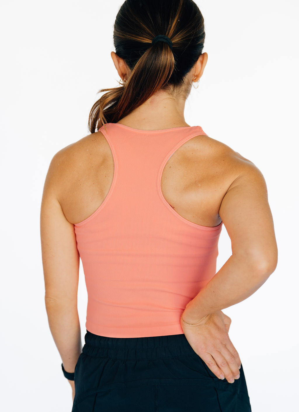 Cropped Racerback - Peach