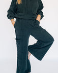 Vibing Oversized Utility Sweatpants - Black