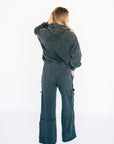 Vibing Oversized Utility Sweatpants - Black