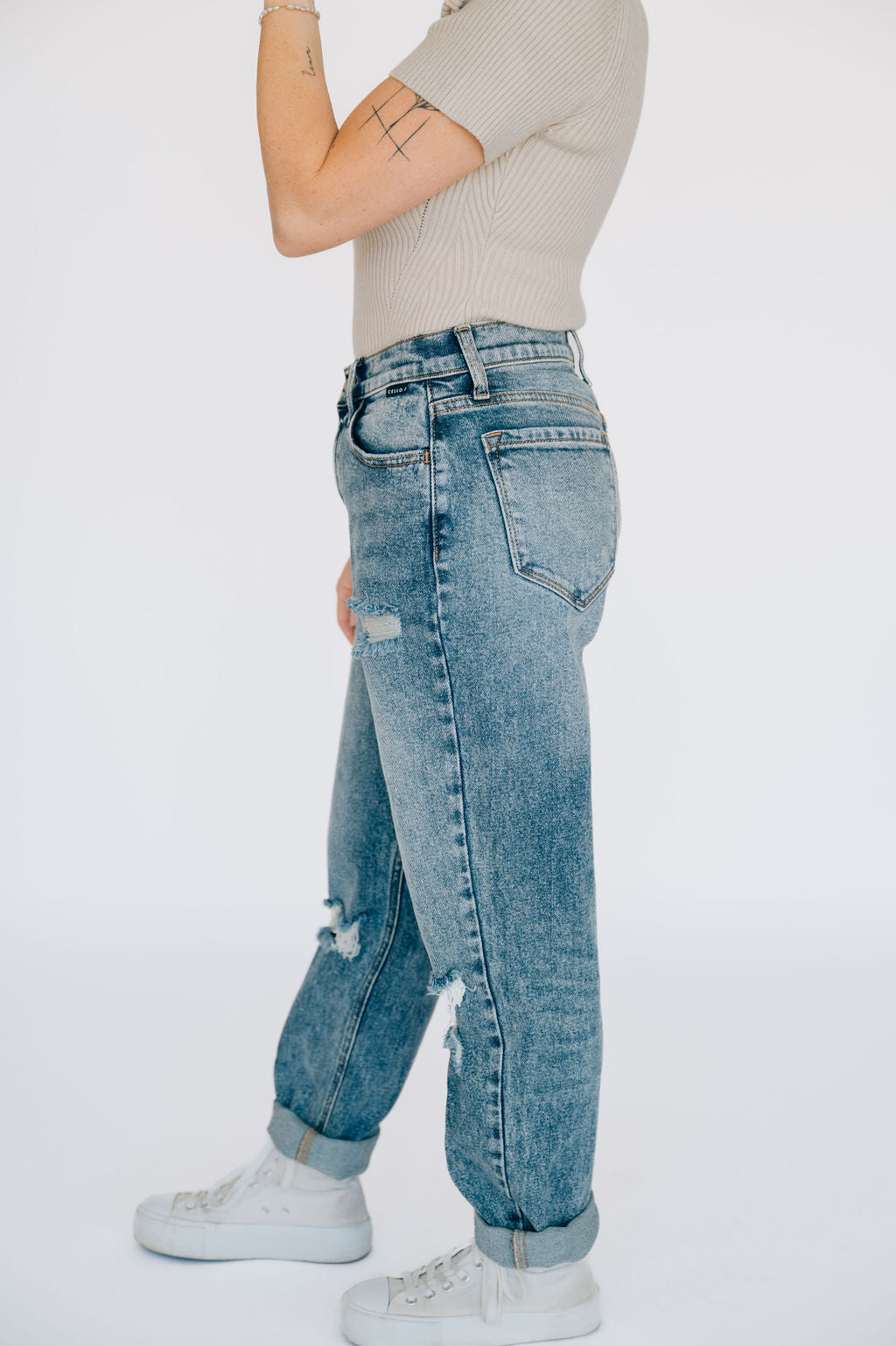 ★PERSTEP☆WASHED OIL DENIM PANTS★ Oil Washed Denim Pants (Dirty Blue) - URBANSTOFF | 60