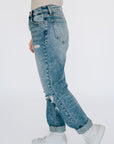 High Rise Distressed Mom Jean *RESTOCKED*