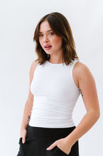 Load image into Gallery viewer, Long Ribbed High Neck - White
