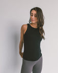 Long Ribbed High Neck - Black *RESTOCKED*